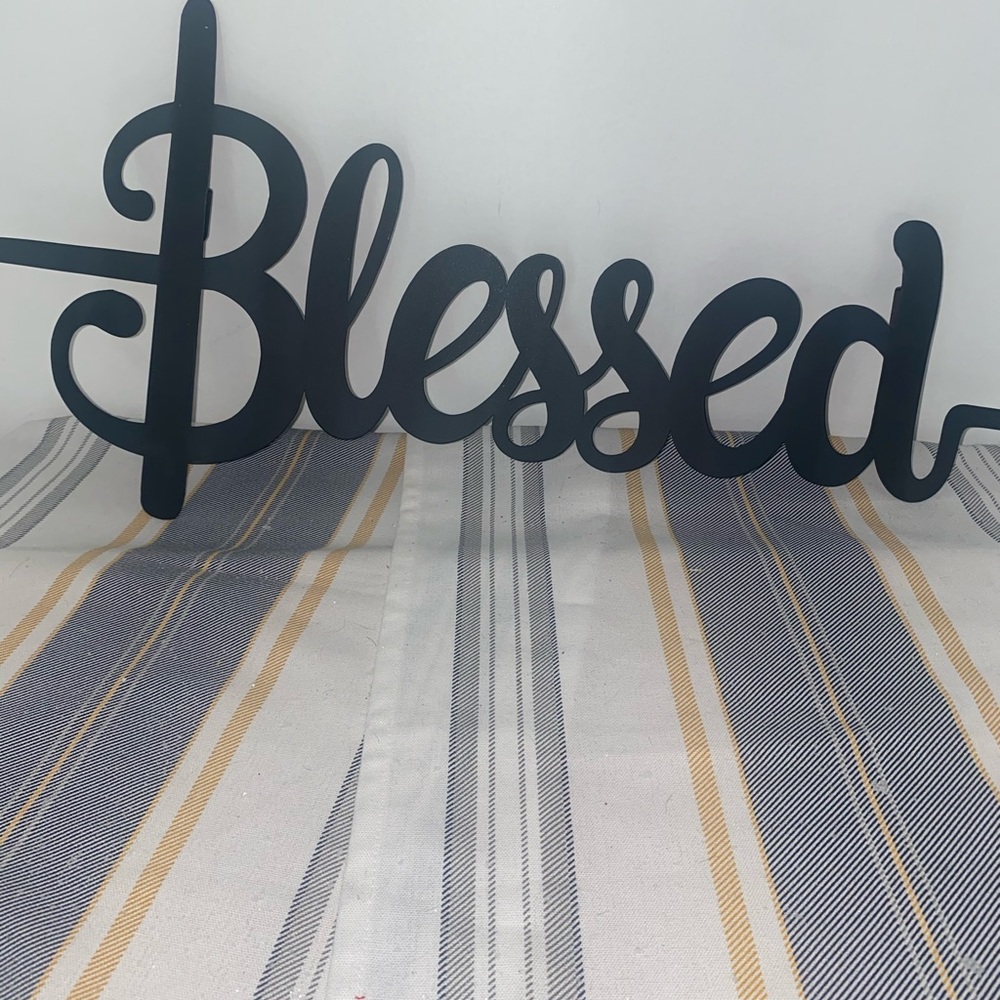 Fall Decor,Blessed,Wall decor,Metal blessed word